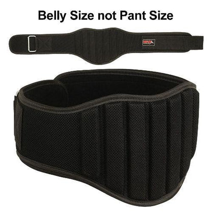 Weight Lifting Belt For Gym Workout 8" Wide - Lumber Back Support All Sizes - Triathlete Store