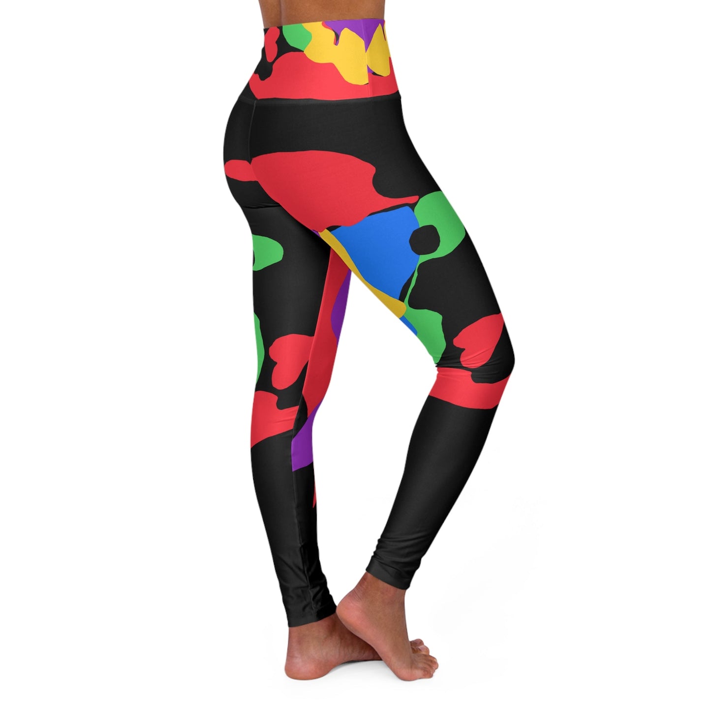 The Heart Black Yoga Leggings