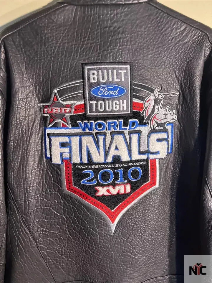 2010 PBR World Finals Bull Riding Leather Jacket