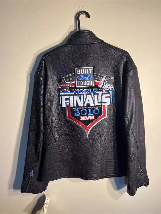 2010 PBR World Finals Bull Riding Leather Jacket