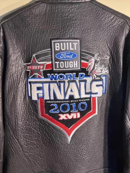 2010 PBR World Finals Bull Riding Leather Jacket