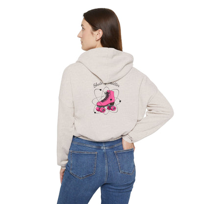 Women’s Cropped Monotone Skate Like Nobody's Watching Sweatshirt