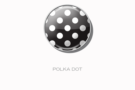 RaceDots: Magnetic Race Number Positioning System 4-Pack (Polka Dot)