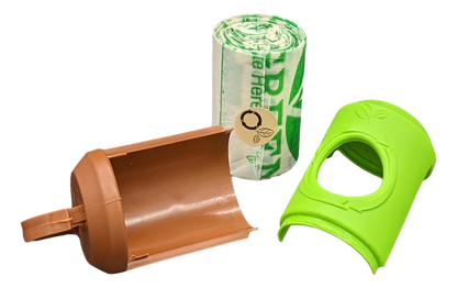 beyondGREEN Dog Poop Bag Leash Dispenser – Clip-On Holder Fits Standard Rolls – Durable & Portable