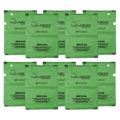 beyondGREEN Dog Waste Bags – Single-Pull Dispenser Refill Pack – Made in USA, Leak-Resistant, One-At-A-Time Dispensing (100 Bags per Pack)