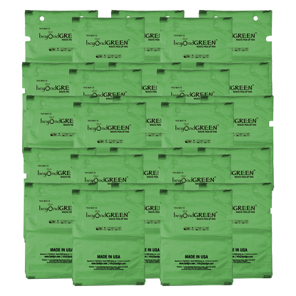 beyondGREEN Dog Waste Bags – Single-Pull Dispenser Refill Pack – Made in USA, Leak-Resistant, One-At-A-Time Dispensing (100 Bags per Pack)