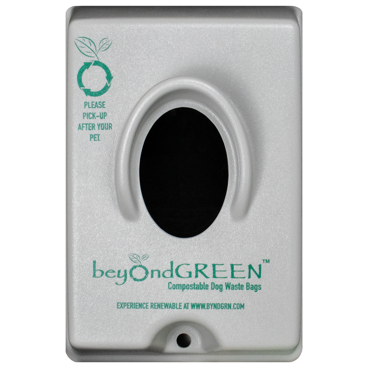 beyondGREEN Single-Pull Dog Waste Bag Dispenser – Wall/Pole Mount – Compatible with Single-Pull Header Packs – Heavy-Duty Construction