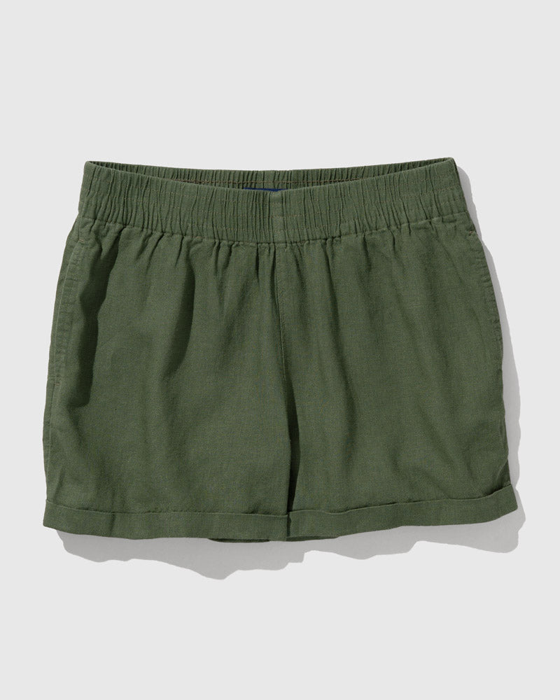 Linen Pull-On Short
