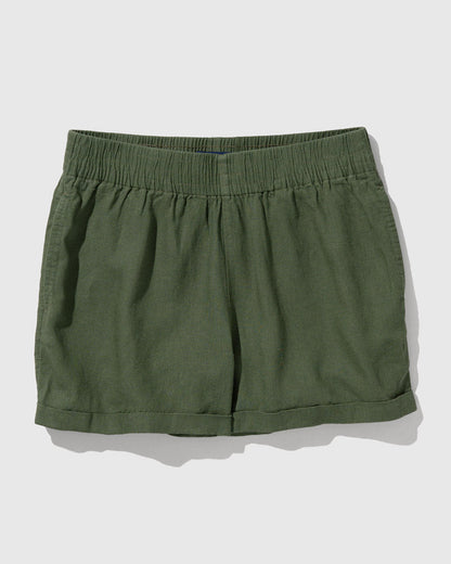 Linen Pull-On Short
