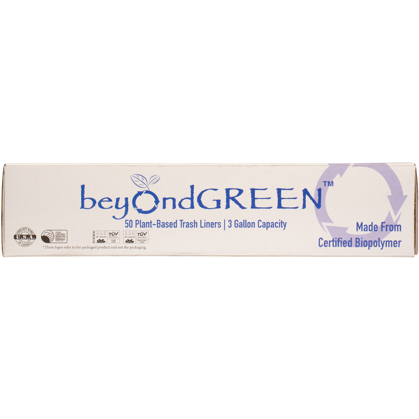 3-Gallon Plant-Based Trash Can Liner - 50 Bags