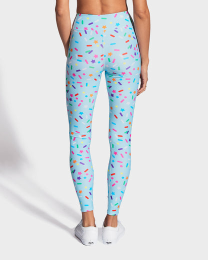 Sprinkle Me Blue Leggings