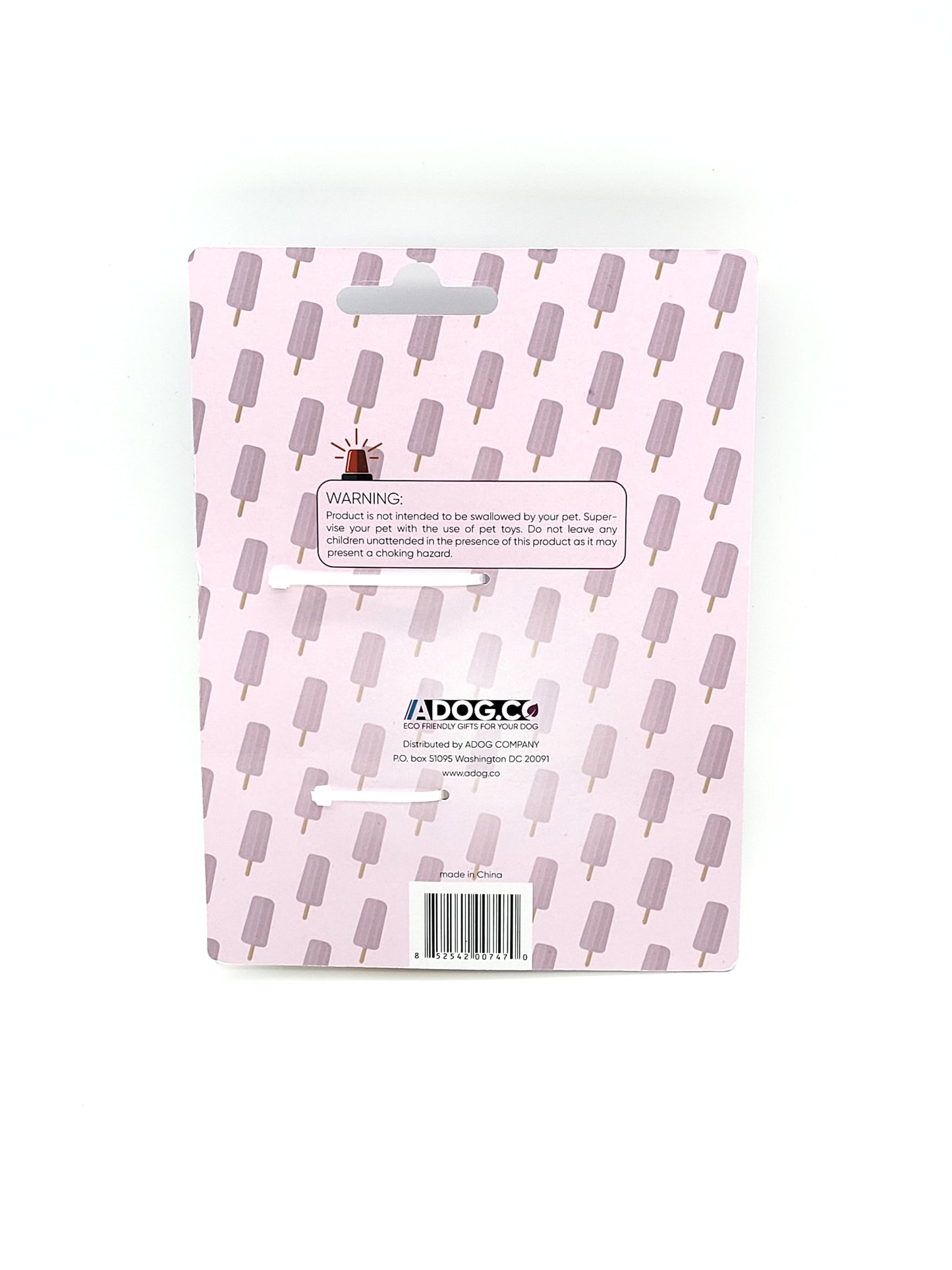 Popsicle-Shaped Freezable Dog Toy – 100% Natural Rubber Chew Toy