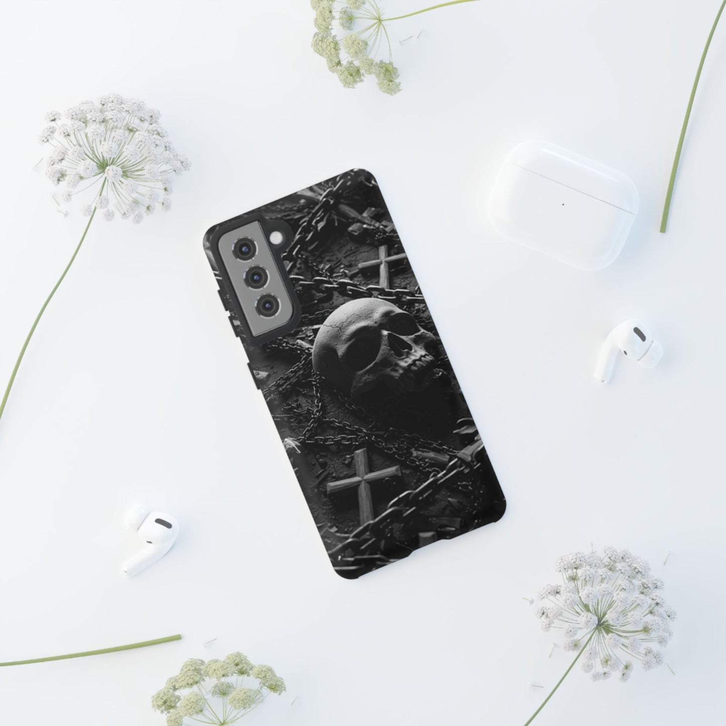 Gothic Skull Tough Phone Case
