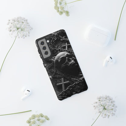 Gothic Skull Tough Phone Case