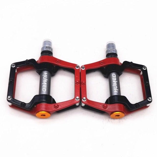 New Bicycle Pedals magnesium Aluminum alloy Pedal MTB Road Bike Pedals 5 colors optional  Pedals Mountain Bike Pedals Lightweight Alloy Fiber Bicycle Platform Pedals