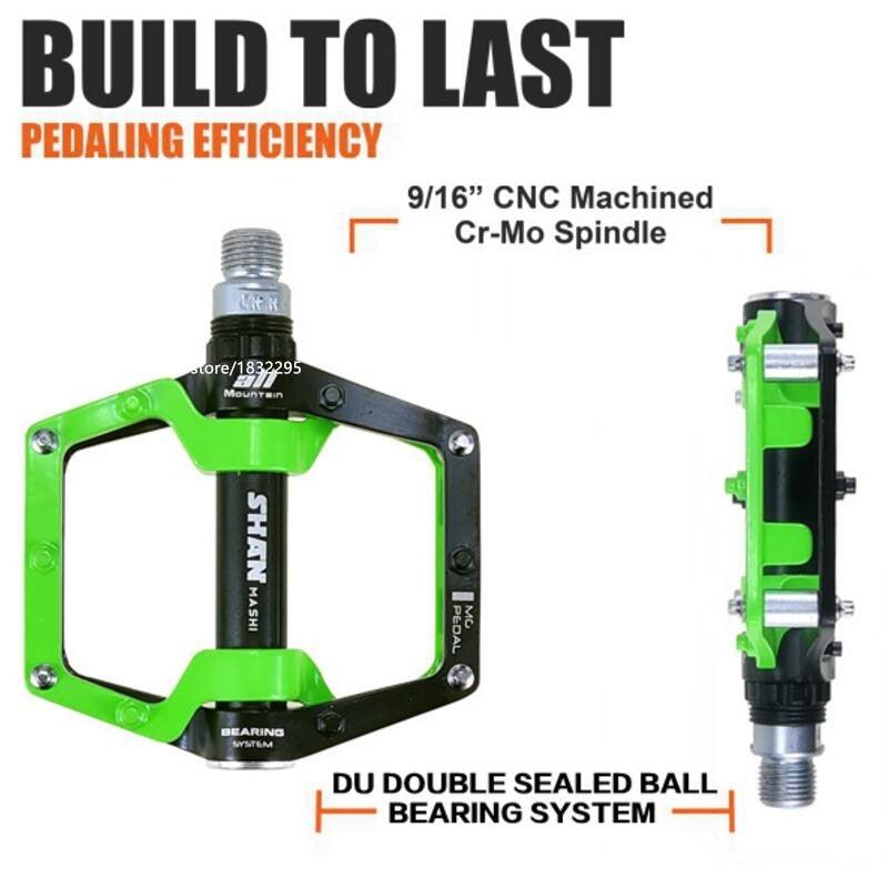 New Bicycle Pedals magnesium Aluminum alloy Pedal MTB Road Bike Pedals 5 colors optional  Pedals Mountain Bike Pedals Lightweight Alloy Fiber Bicycle Platform Pedals