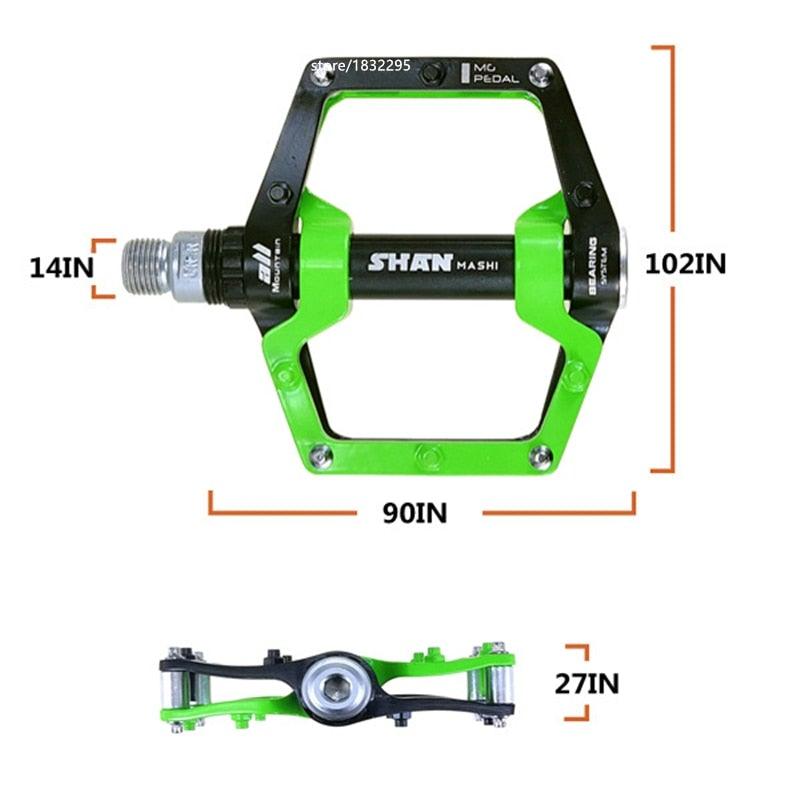 New Bicycle Pedals magnesium Aluminum alloy Pedal MTB Road Bike Pedals 5 colors optional  Pedals Mountain Bike Pedals Lightweight Alloy Fiber Bicycle Platform Pedals