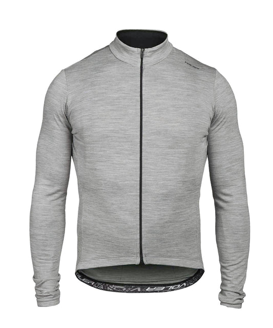M. MIDWEIGHT MERINO LS JERSEY - HEATHER GREY