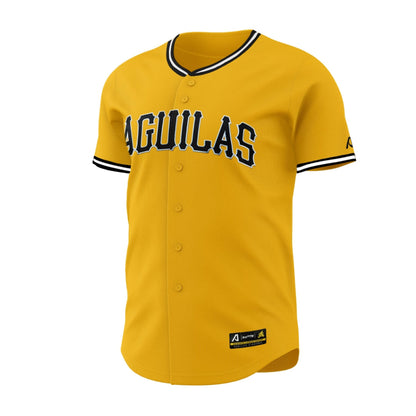 2024-2025 OFFICIAL Aguilas Cibaeñas Full Button Jersey - Gold