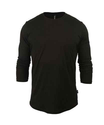 M. LIGHTWEIGHT MERINO LS TEE - BLACK