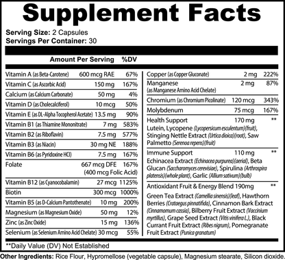 Complete Daily Multivitamin - Plant-Based Natural Formula