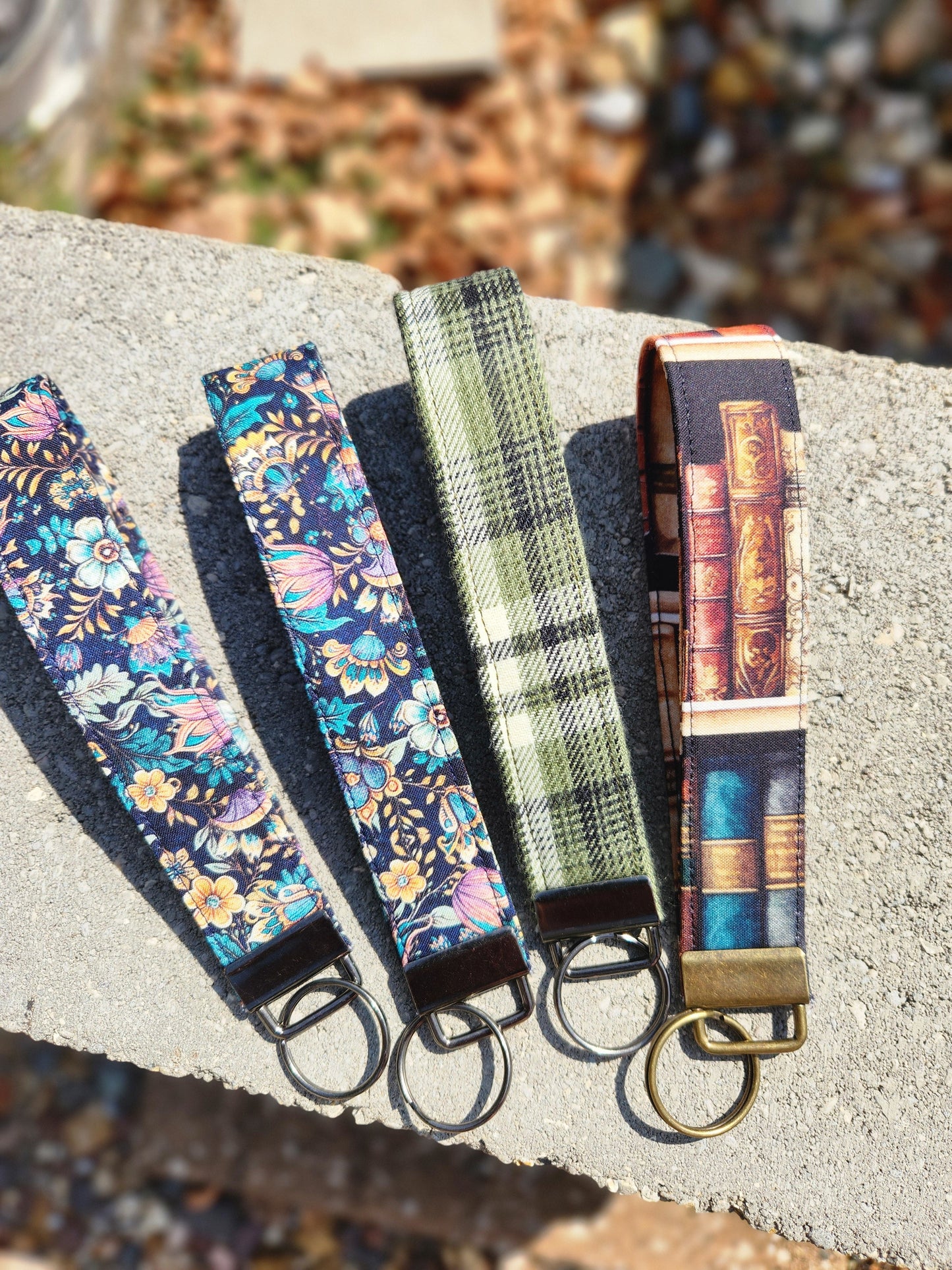 Books V2 Key Fob Wristlet Keychain
