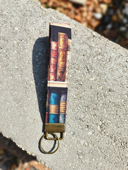 Books V2 Key Fob Wristlet Keychain