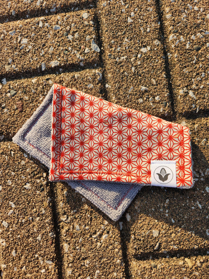 Red Asanoha Handkerchief