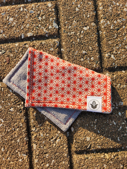 Red Asanoha Handkerchief