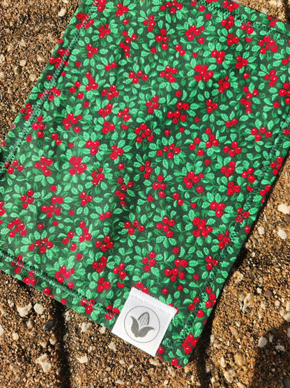 Christmas Holly Handkerchief