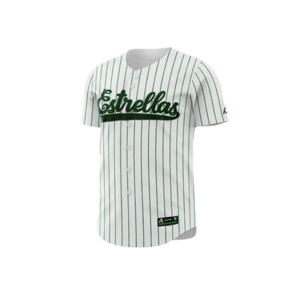 2024 - 2025 OFFICIAL Estrellas Orientales Full Button Jersey - Pinstripe