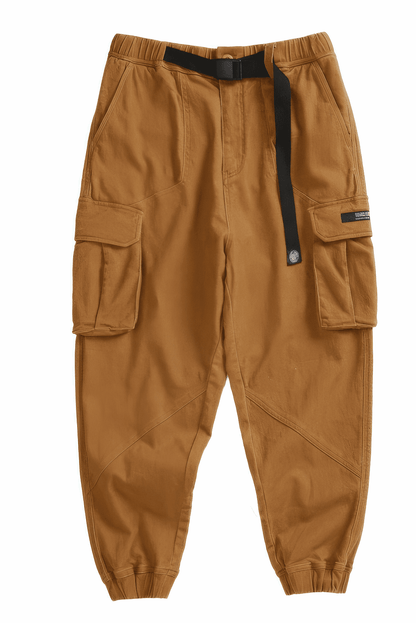 Men’s Cargo Pants – Loose Fit, Elastic Cuffs, Utility Style for Winter