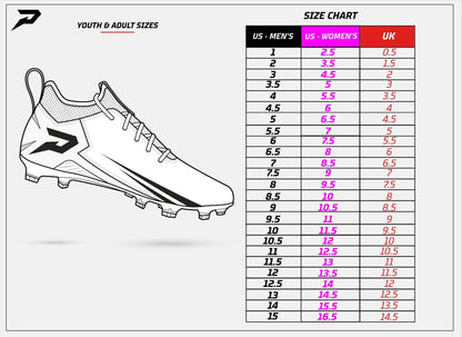 Phenom Elite Quantum Speed 2.0 Football Cleats - Navy