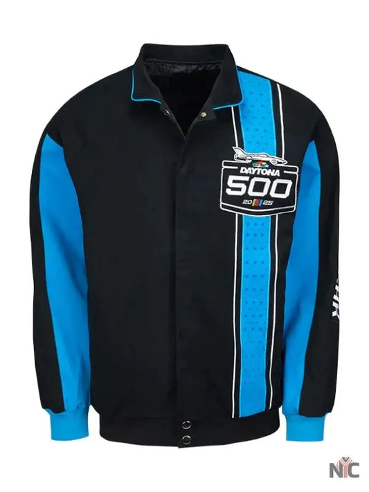 2025 Daytona 500 Black Twill Cotton Jacket