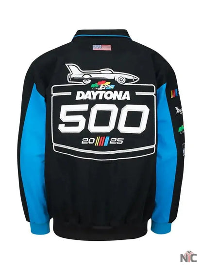 2025 Daytona 500 Black Twill Cotton Jacket