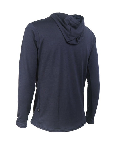 M. MIDWEIGHT MERINO HOODIE - INDIGO