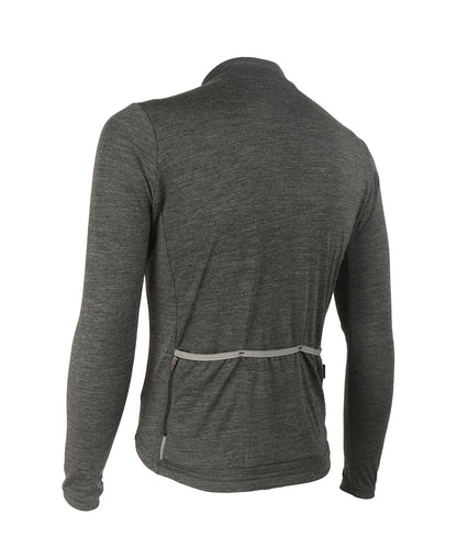 M. MIDWEIGHT MERINO LS JERSEY - CHARCOAL HEATHER