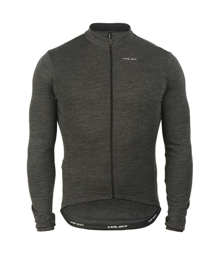 M. MIDWEIGHT MERINO LS JERSEY - CHARCOAL HEATHER