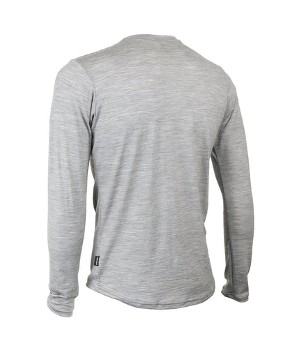 M. LIGHTWEIGHT MERINO LS TEE - GREY HEATHER