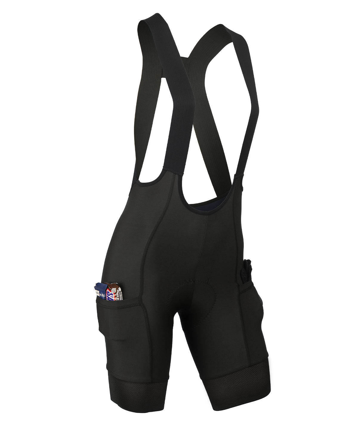 W. BLACK LABEL CARGO DROP TAIL BIB - BLACK