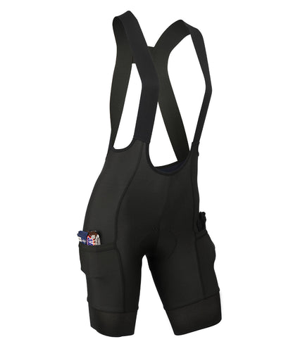 W. BLACK LABEL CARGO DROP TAIL BIB - BLACK