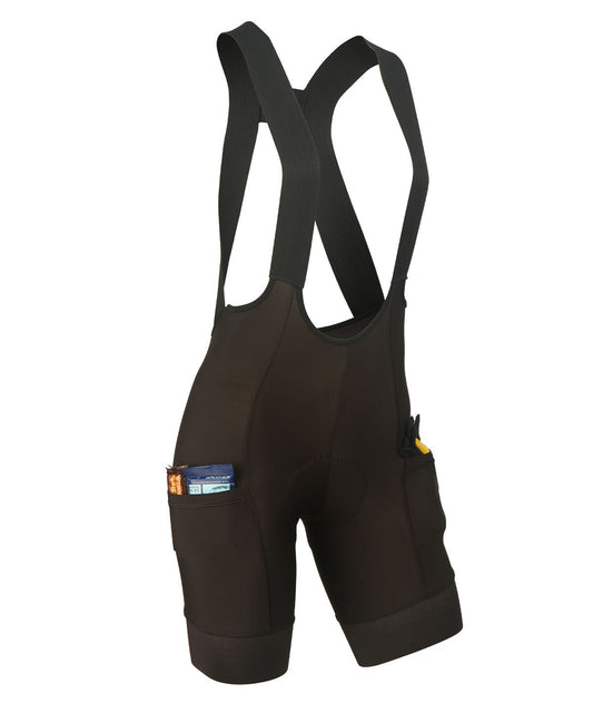 W. BLACK LABEL CARGO DROP TAIL BIB - ESPRESSO