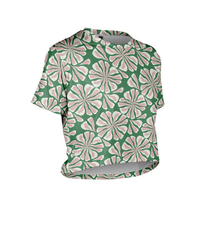 W. CROP TEE - SUMMER BOTANICAL