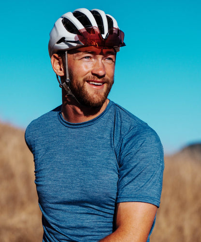M. LIGHTWEIGHT MERINO TEE - SLATE HEATHER