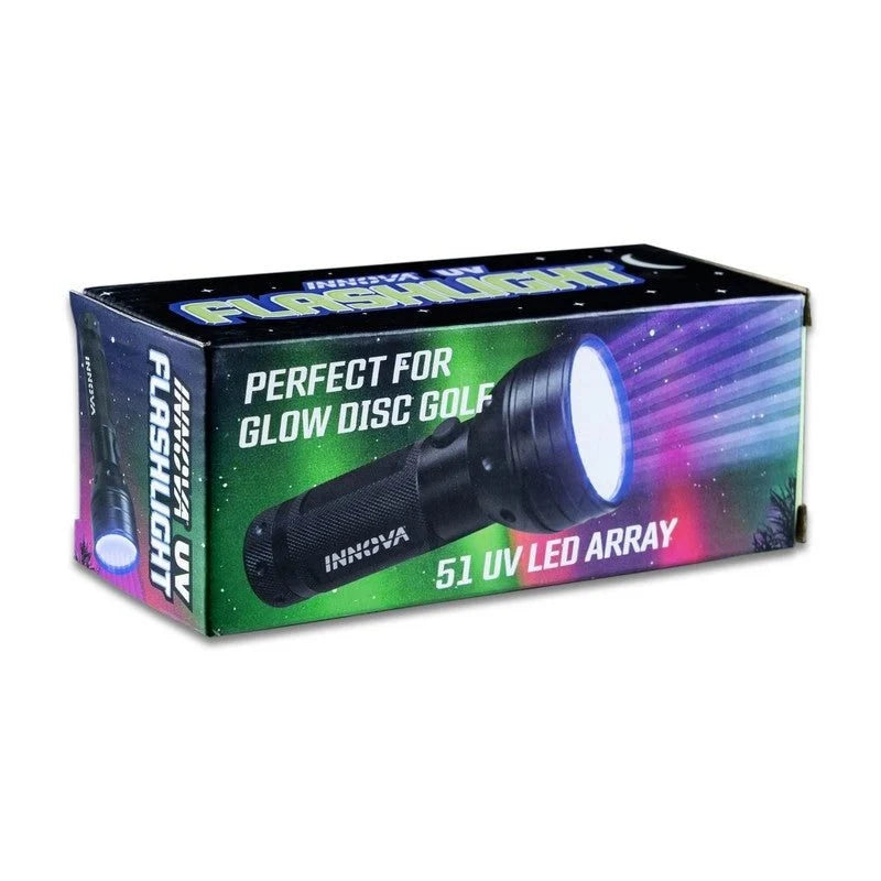 Large UV / LED Flashlight - Glow Disc Charging