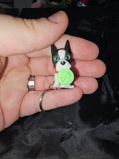 Boston Terrier keychain