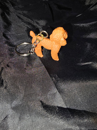Dog Keychain - Poodle