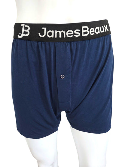 Men's Navy 95% Viscose from Bamboo Boxer Shorts