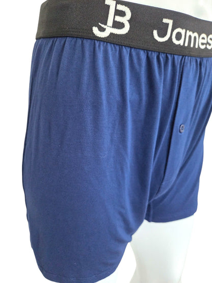 Men's Navy 95% Viscose from Bamboo Boxer Shorts