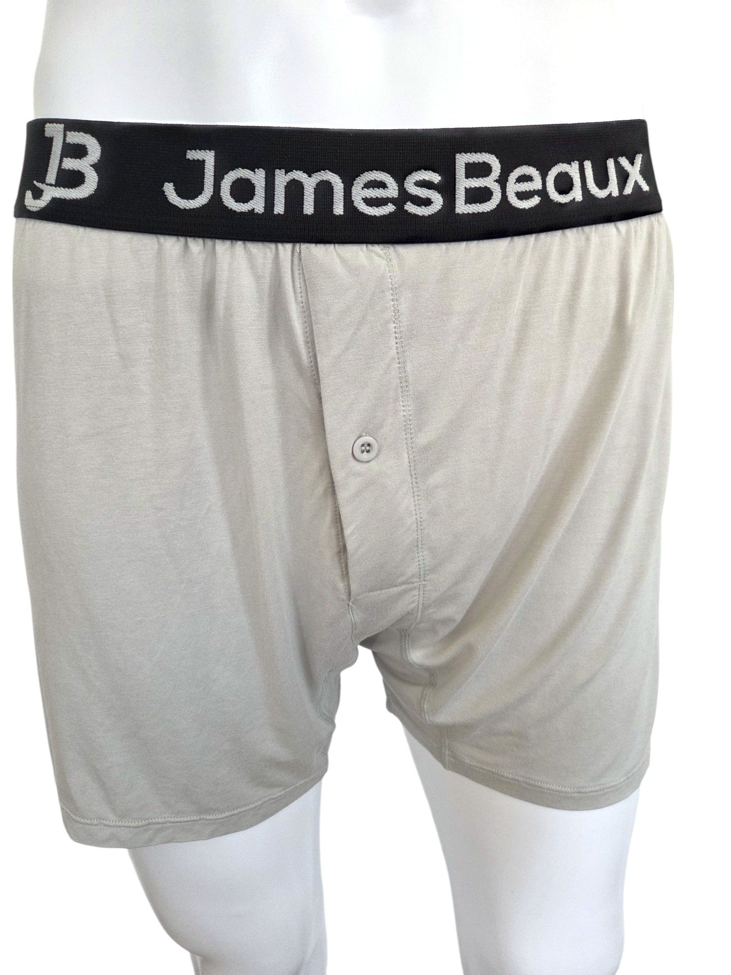 Men's Heather Gray 95% Viscose from Bamboo Boxer Shorts